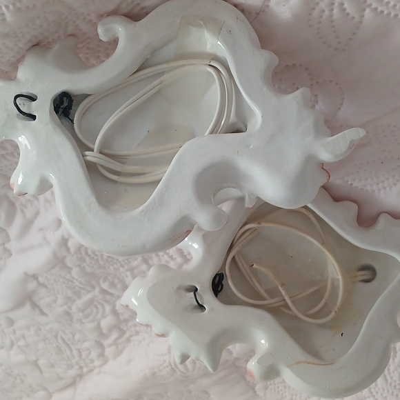 Floral Ceramic Wall Sconces Vintage - Picture 3 of 3